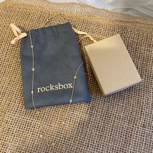 Rocks box Gold and rhinestone necklace 💎
